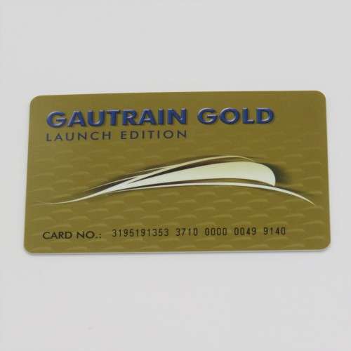 Rail Gautrain Gold Launch Edition card was listed for R150.00 on 1